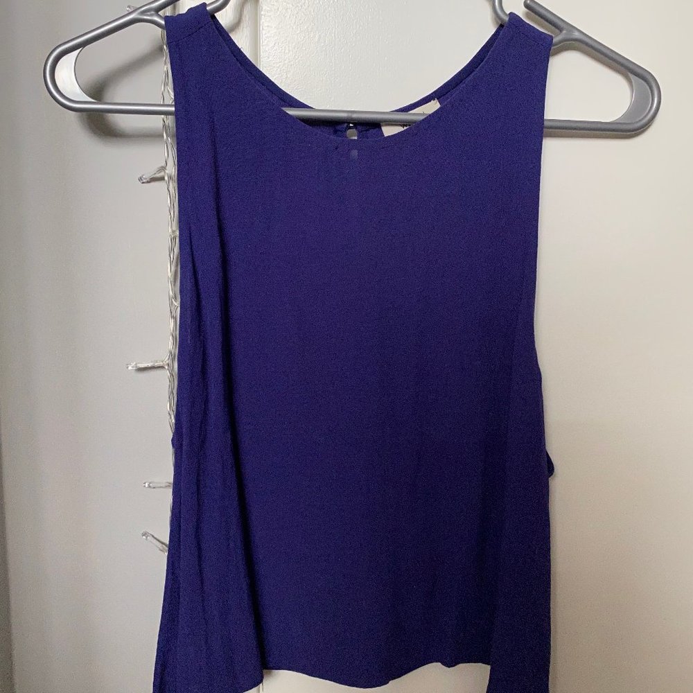 Wilfred Blue Cropped Tank top Blouse
